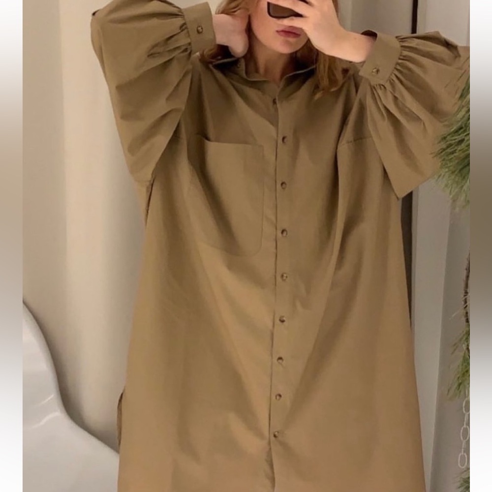 BOHEME Cotton Shirt Dress